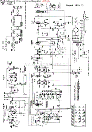 Tonfunk_W331维修电路原理图.pdf