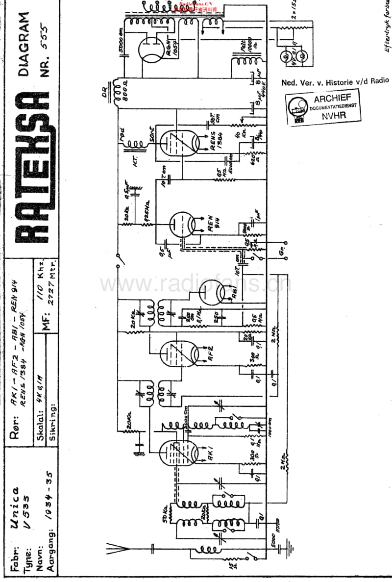 Unica_V535维修电路原理图.pdf_第1页