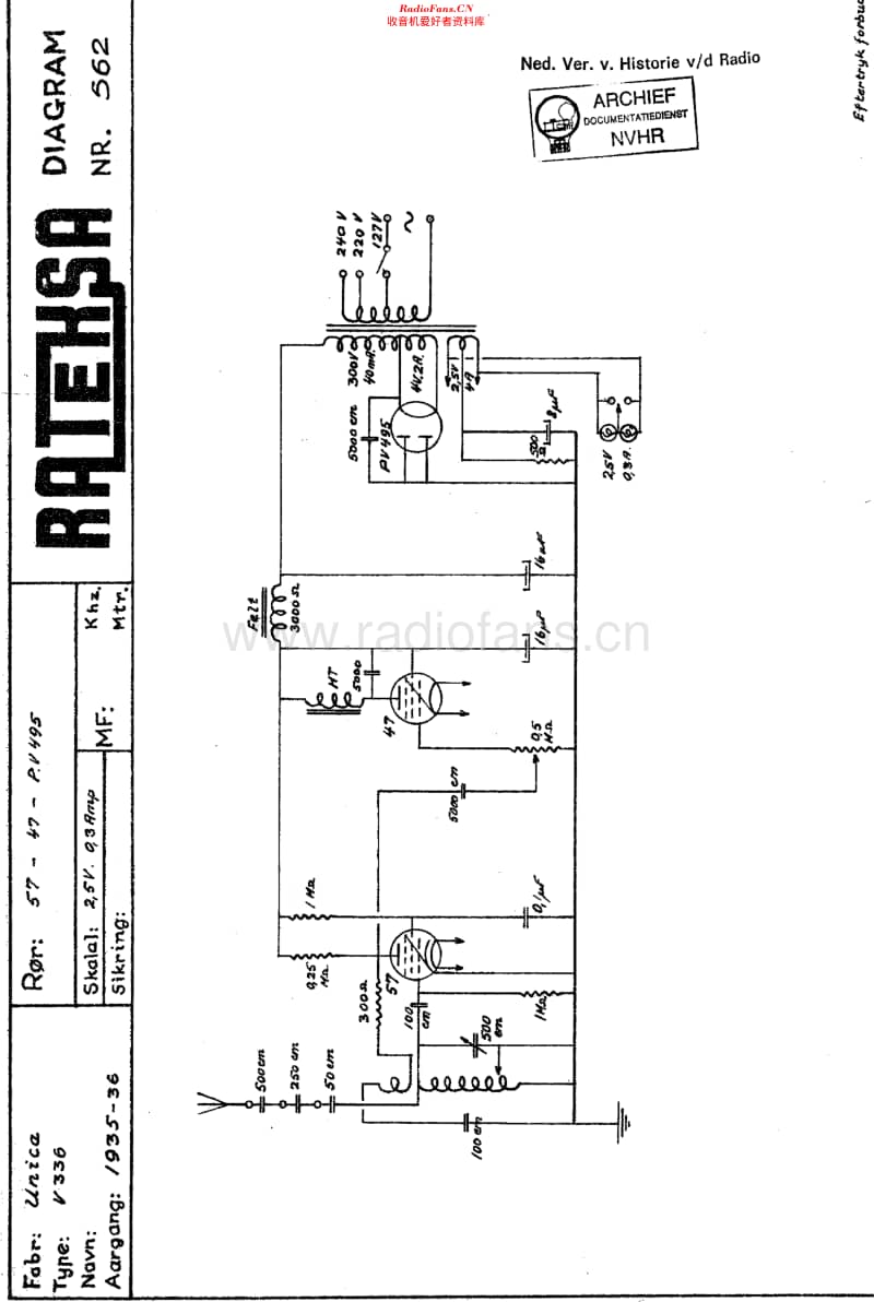 Unica_V336维修电路原理图.pdf_第1页