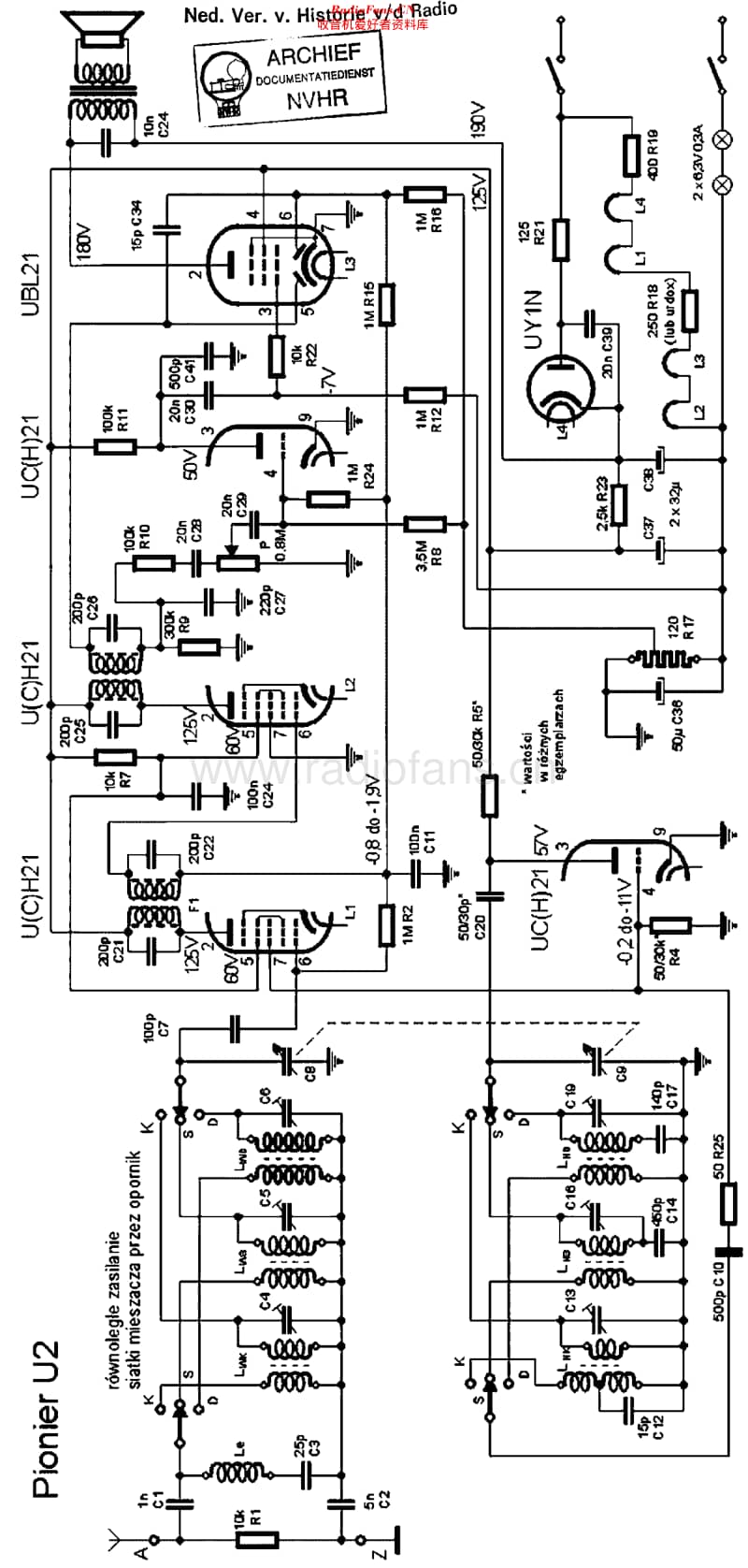 Unitra_U2维修电路原理图.pdf_第1页