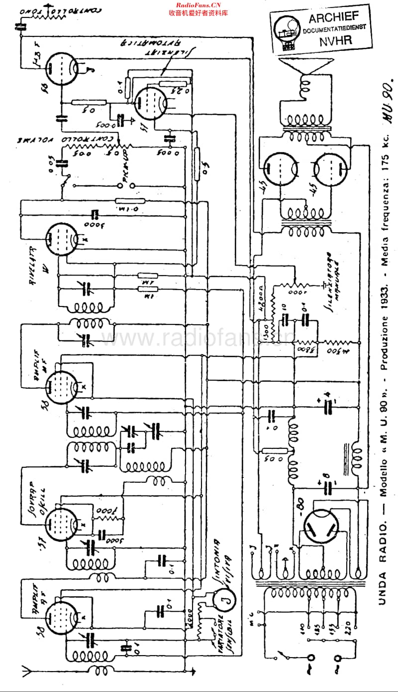 Unda_MU90维修电路原理图.pdf_第1页