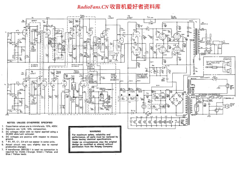Ampeg V-4维修电路原理图.pdf_第1页