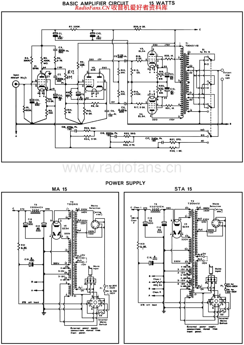 Radford STA15维修电路原理图.pdf_第1页