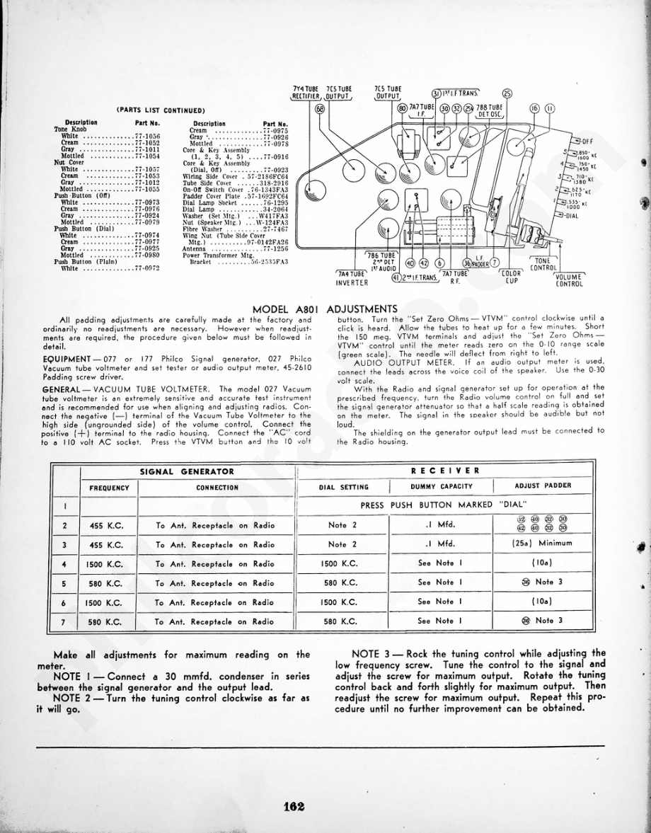 philco Model A801 维修电路原理图.pdf_第2页