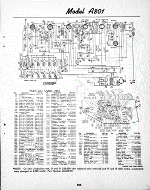philco Model A801 维修电路原理图.pdf