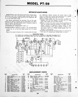 philco Model P-1530 维修电路原理图.pdf