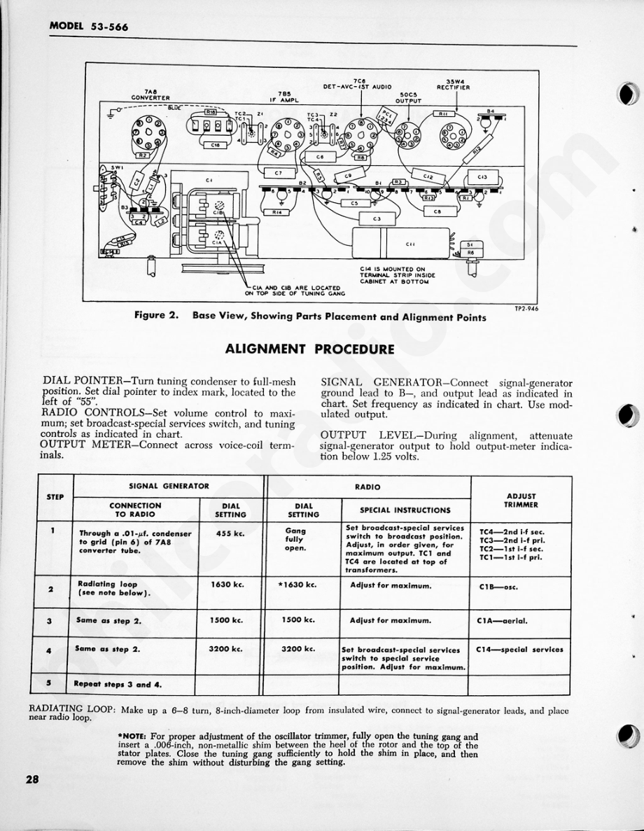 Philco Radio Model 53-566维修电路原理图.pdf_第2页