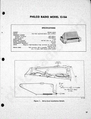 Philco Radio Model 53-566维修电路原理图.pdf
