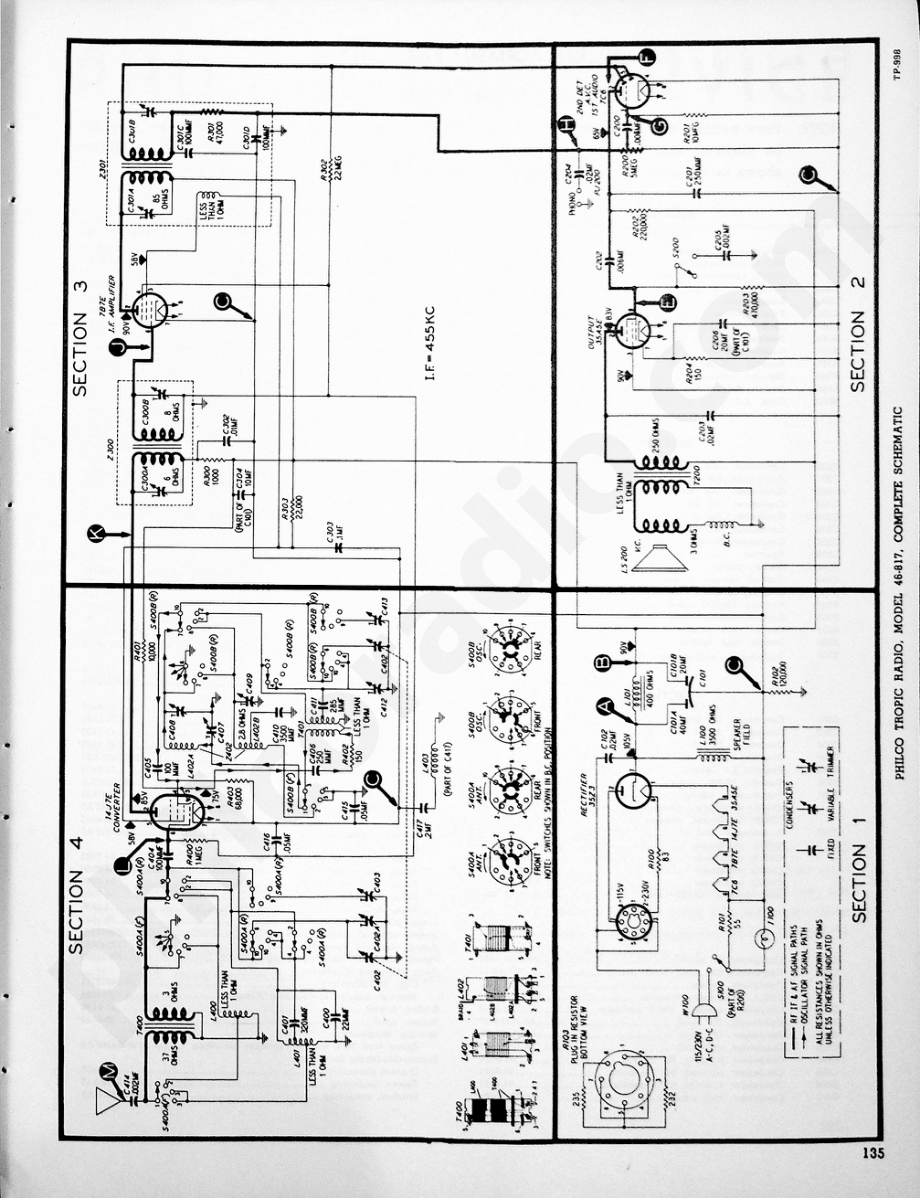 philco Model 46-817维修电路原理图.pdf_第2页