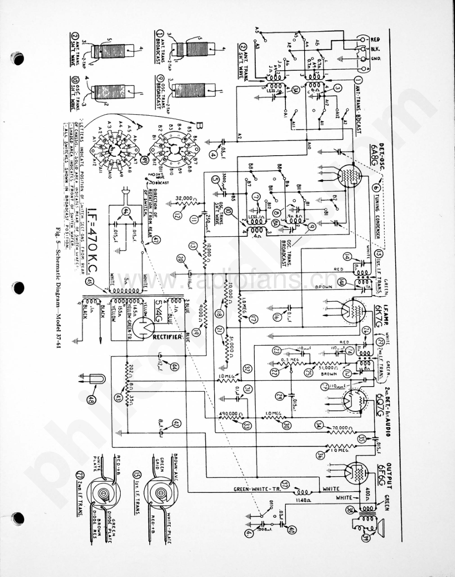 philco Model 37-61 维修电路原理图.pdf_第3页