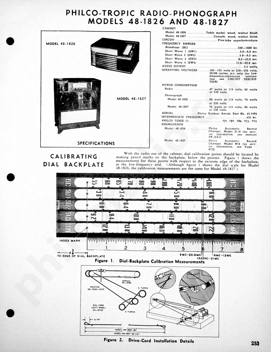 Philco Radio Models 48-500 and 49-500-I维修电路原理图.pdf_第1页