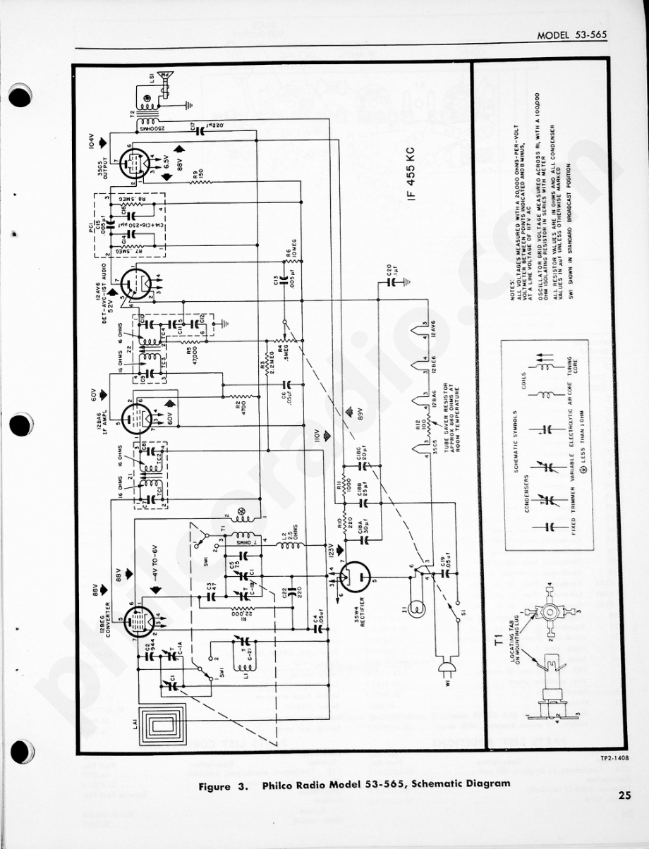 Philco Radio Model 53-565维修电路原理图.pdf_第3页