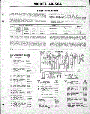 philco Aligning Procedure Model C-1606 维修电路原理图.pdf