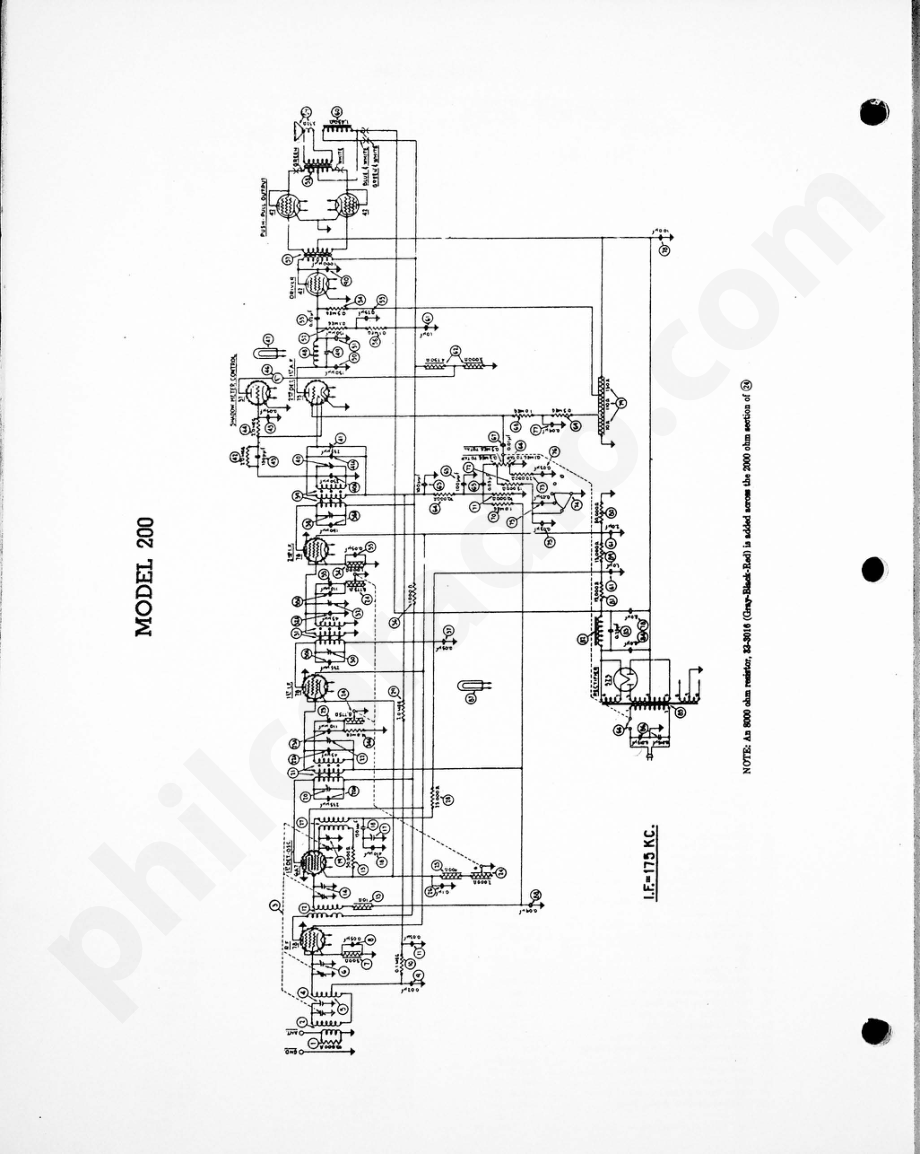philco Model 200 电路原理图.pdf_第1页