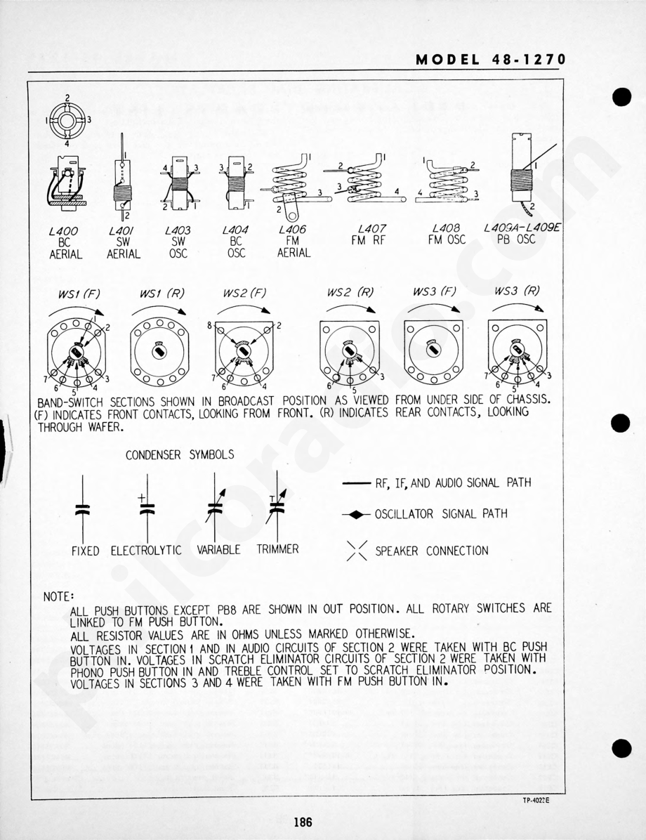 Philco Radio-Phonograph Model 48-1290维修电路原理图.pdf_第3页