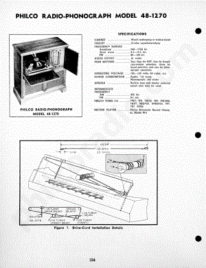 Philco Radio-Phonograph Model 48-1290维修电路原理图.pdf