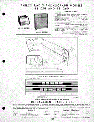Philco Radio-Phonograph Model 48-1264维修电路原理图.pdf