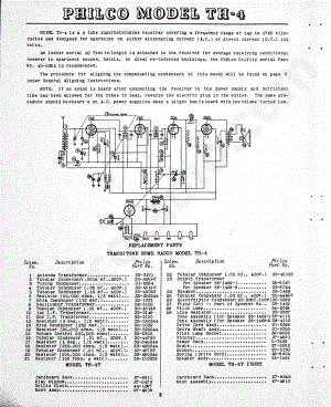 Philco Model TH-4 维修电路原理图.pdf