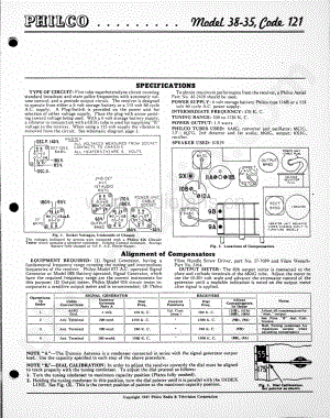 philco Model 38-35 (121) 维修电路原理图.pdf