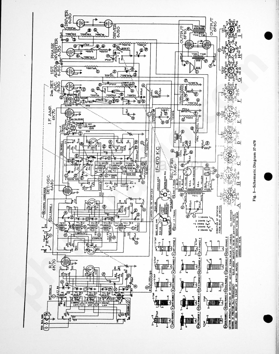 philco Model 37-670 维修电路原理图.pdf_第2页