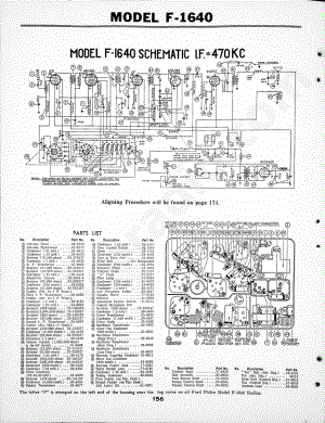 philco Model PT-69, Codes 121 and 122 维修电路原理图.pdf