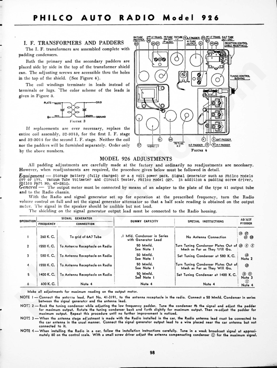 Philco Auto Radio Model 926 维修电路原理图.pdf_第2页