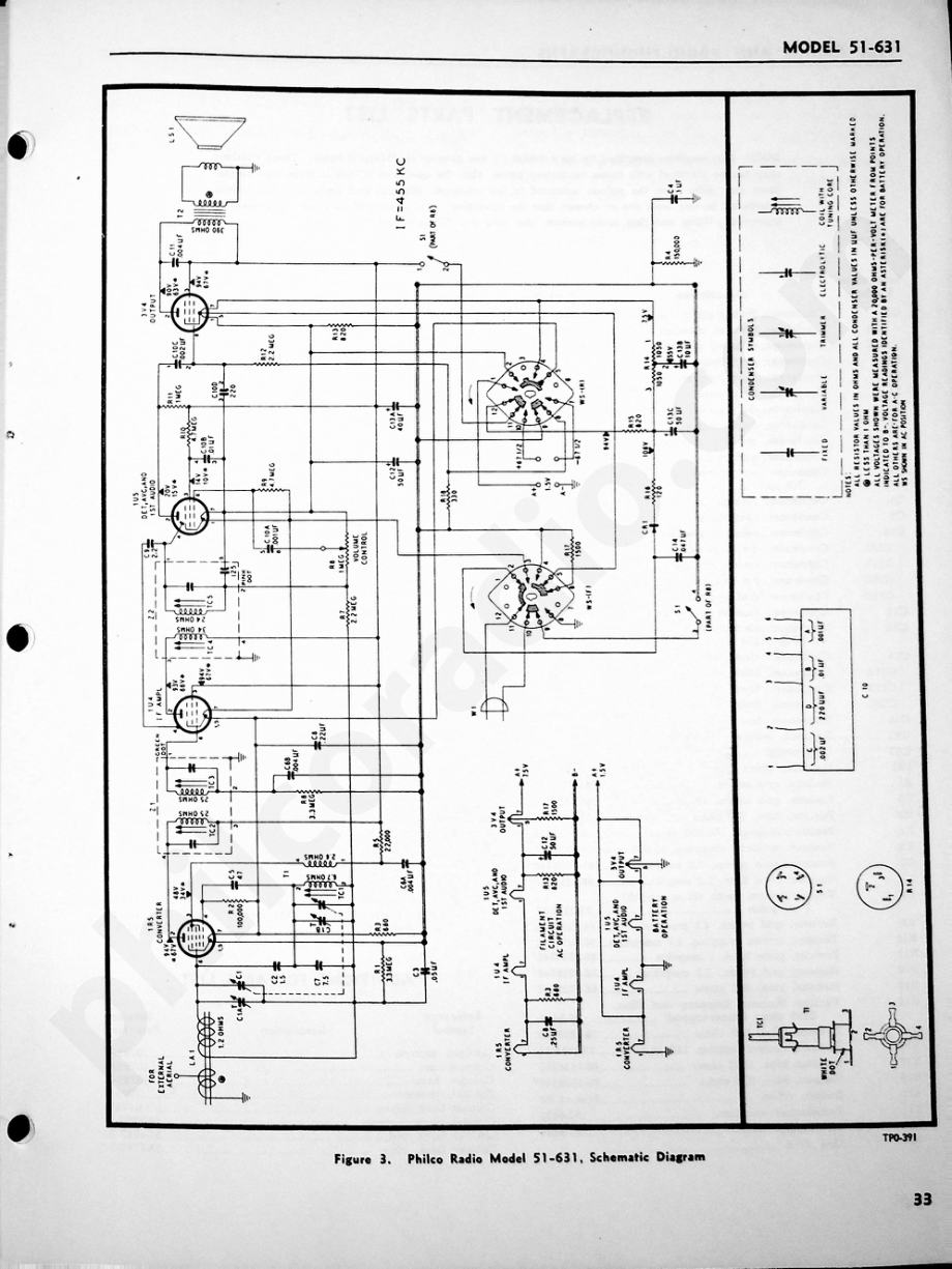Philco Radio Model 51-631维修电路原理图.pdf_第3页