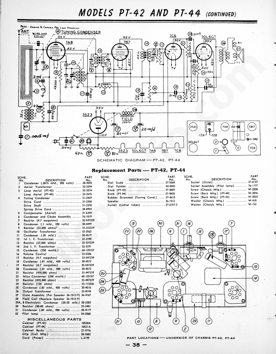 philco Model 41-RP-15维修电路原理图.pdf_第3页
