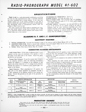 philco Phonograph Model 41-620维修电路原理图.pdf