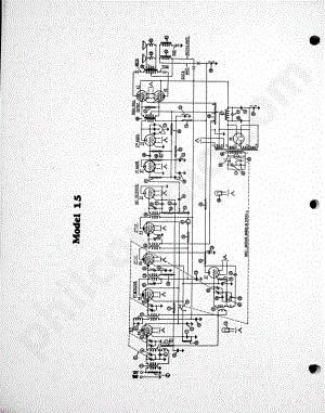 philco Model 15 维修电路原理图.pdf