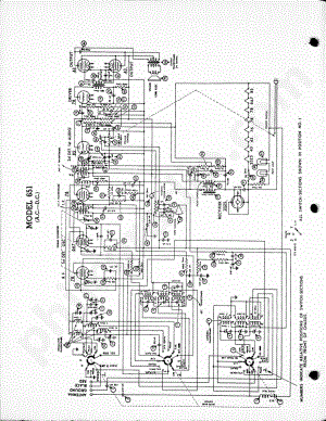 philco Model 651 (A.C. – D.C 电路原理图.pdf