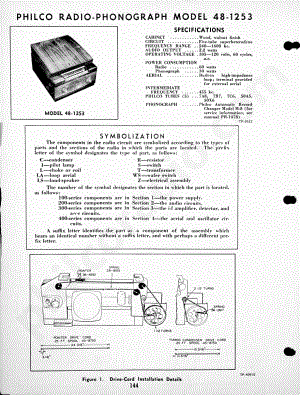 Philco Radio-Phonograph Model 48-1266维修电路原理图.pdf
