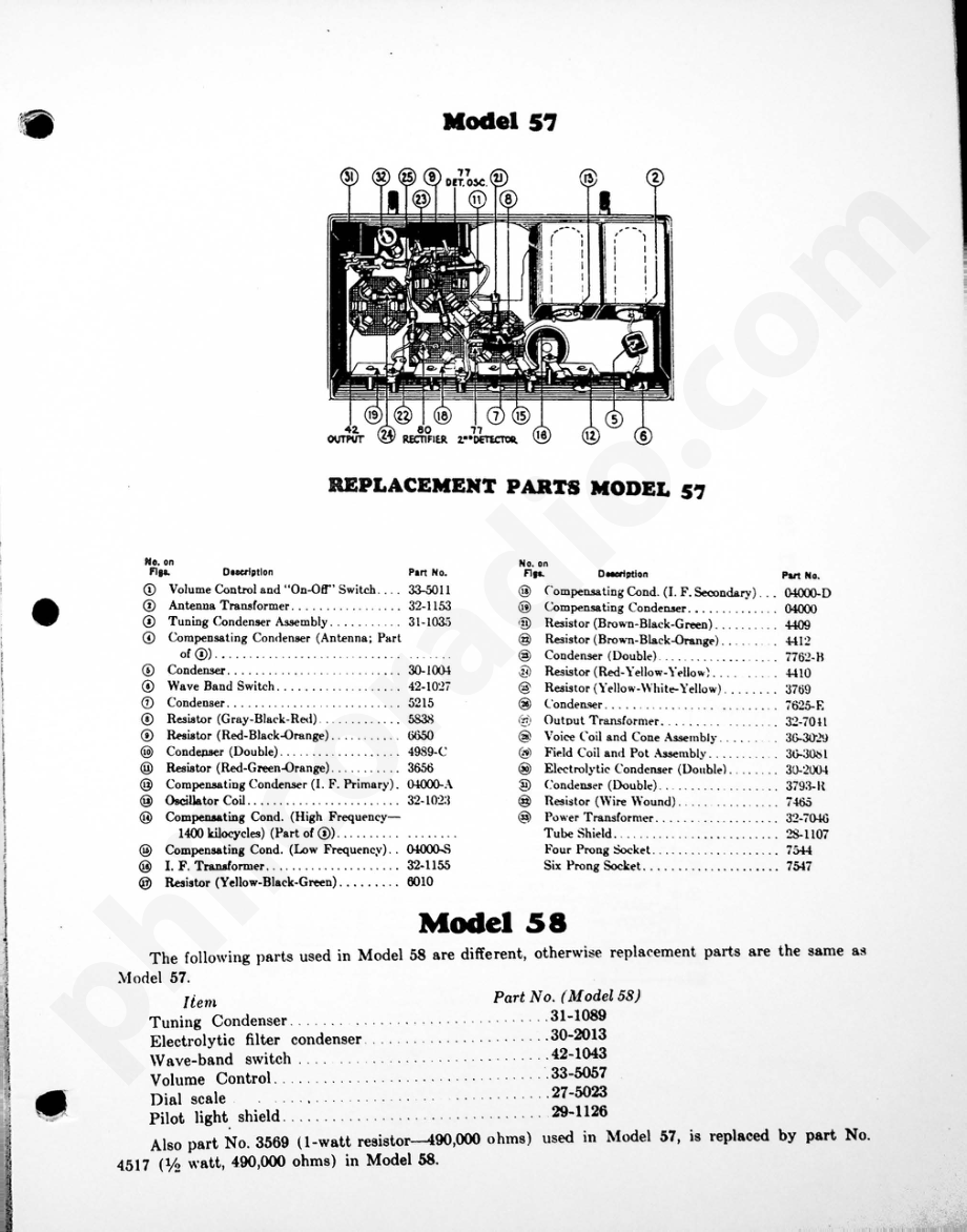 philco Models 57 and 58 电路原理图.pdf_第2页