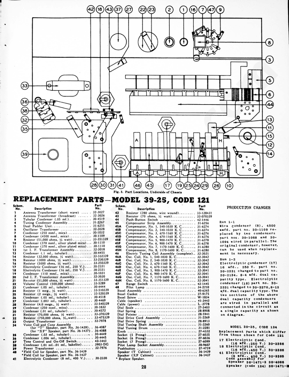 Philco Model 39-25, Code 121 维修电路原理图.pdf_第3页