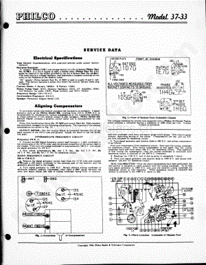 philco Model 37-33 维修电路原理图.pdf