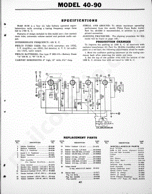philco Model L-1660 维修电路原理图.pdf