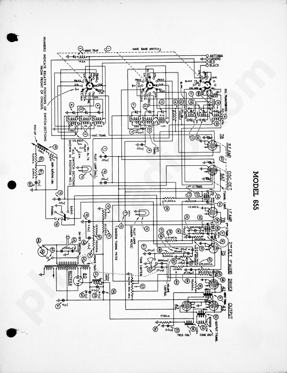 philco Model 655 电路原理图.pdf_第2页