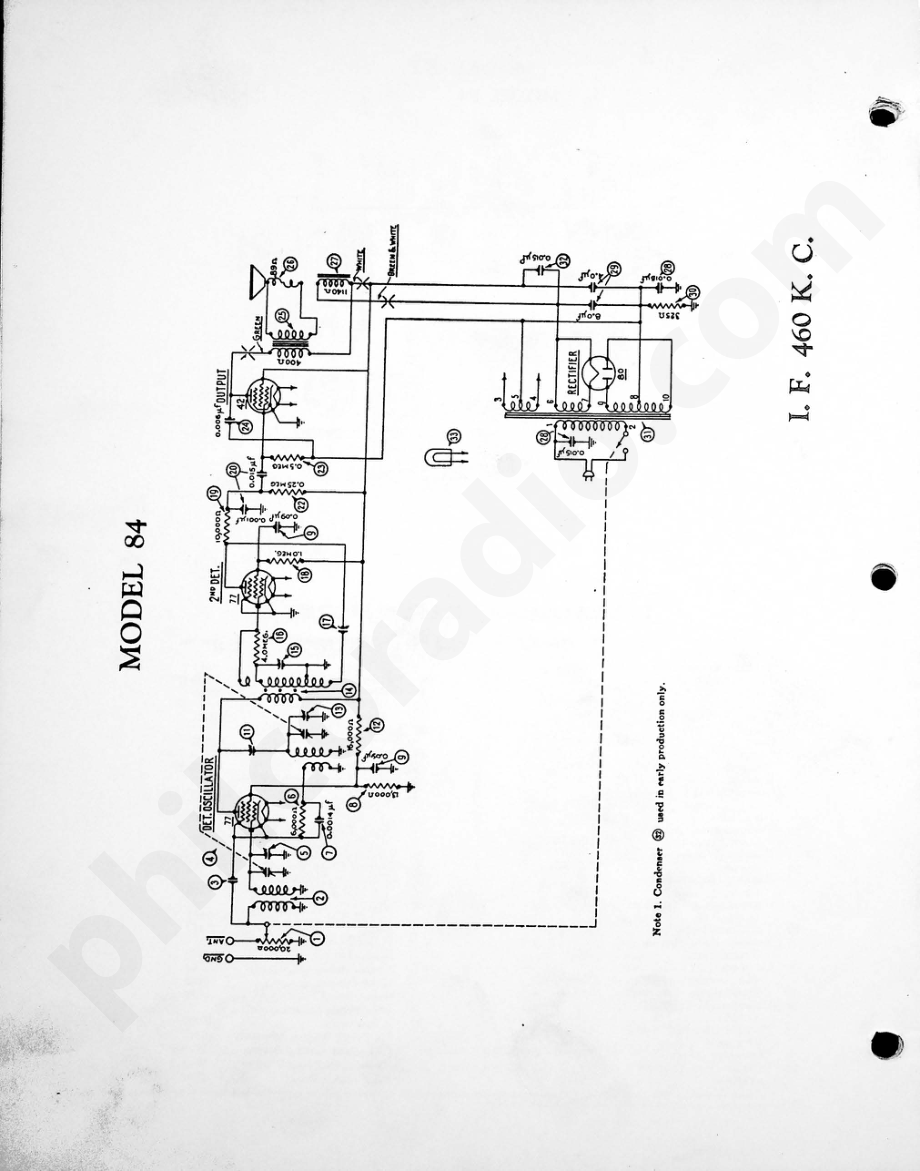 philco Model 84 电路原理图.pdf_第1页