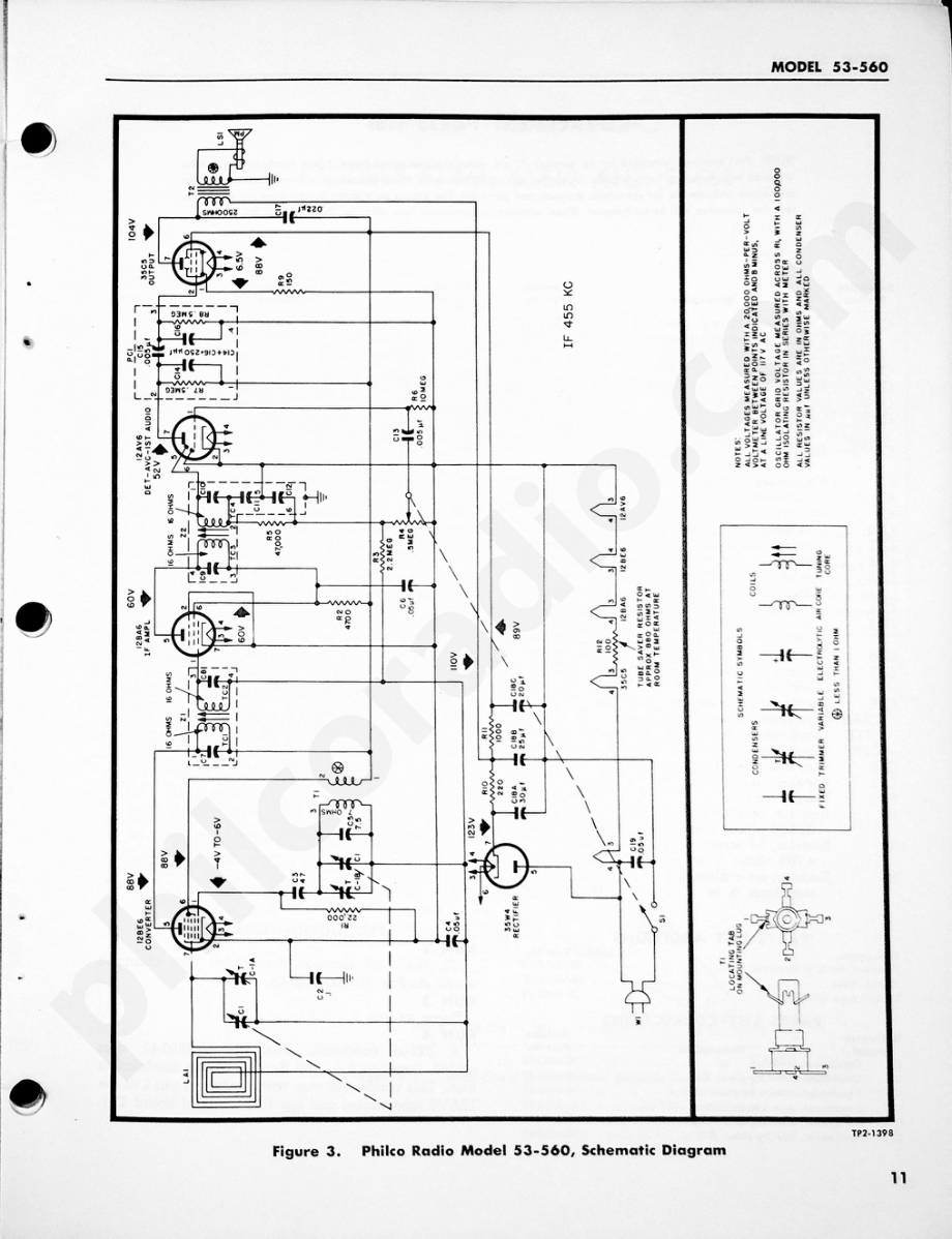 Philco Radio Model 53-560维修电路原理图.pdf_第3页
