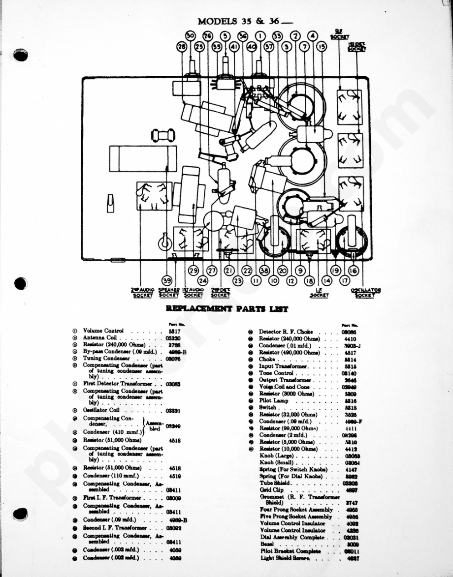philco Model 35 – 36 (Battery Operated) 电路原理图.pdf_第2页