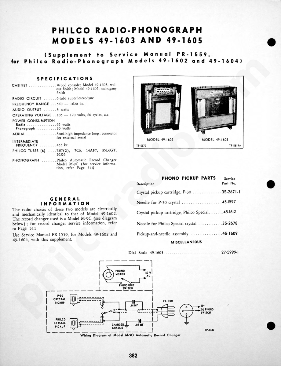 Philco-Tropic Radio Model 3000维修电路原理图.pdf_第1页