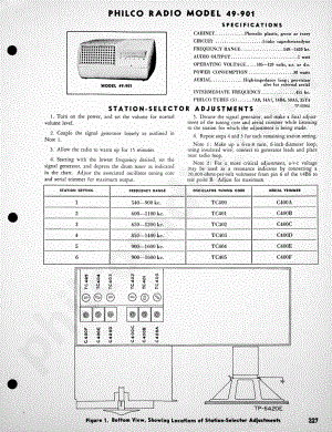 Philco Radio Models 49-909 and 49-1101维修电路原理图.pdf