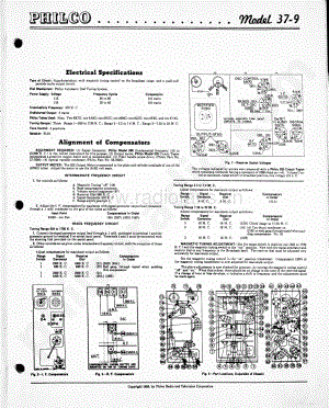 philco Model 37-9 维修电路原理图.pdf
