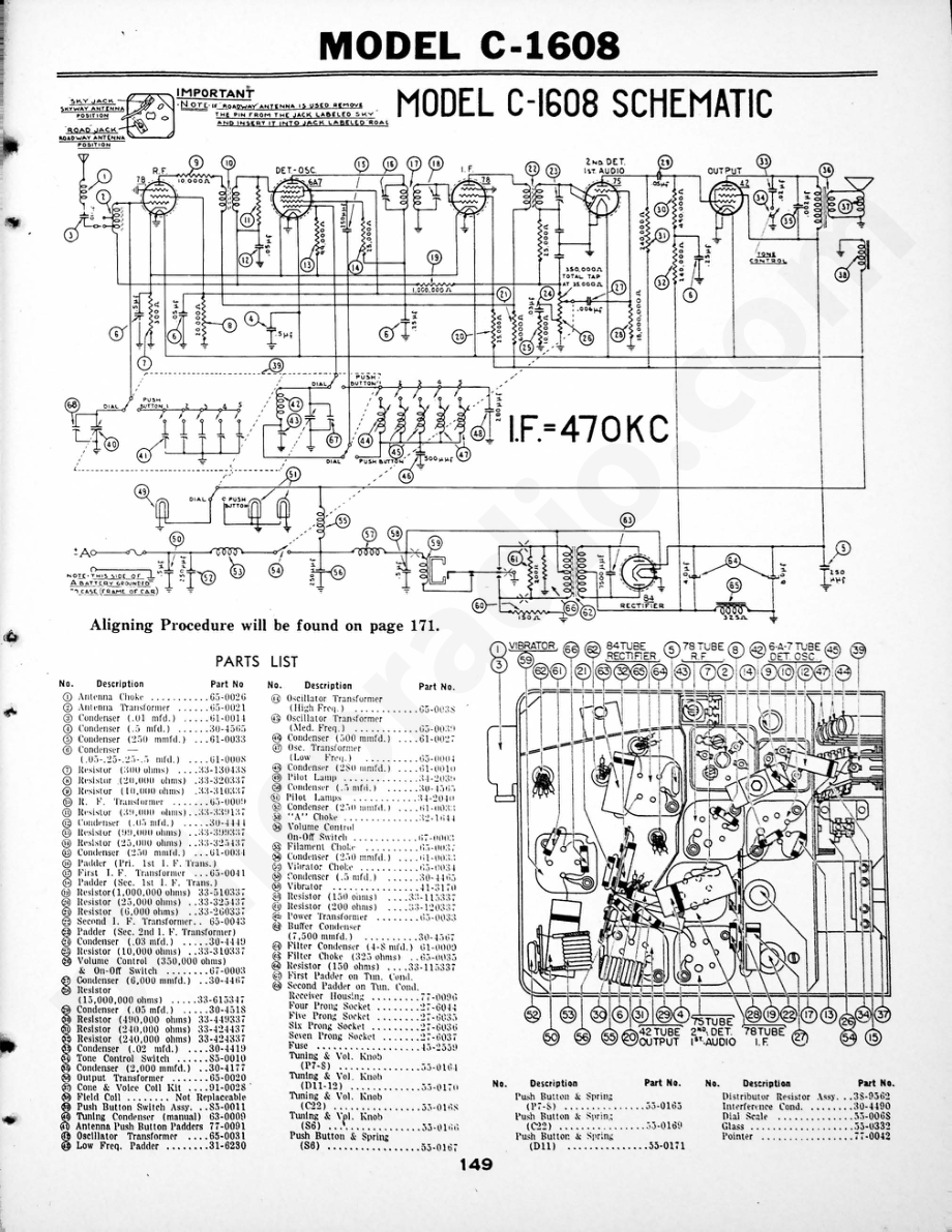 philco Models PT-45 and PT-47 维修电路原理图.pdf_第1页