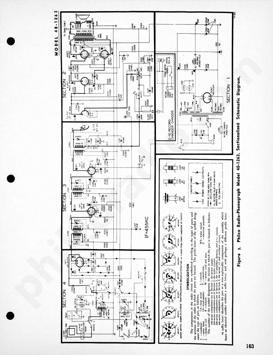 Philco Radio-Phonograph Model 48-1284维修电路原理图.pdf_第2页