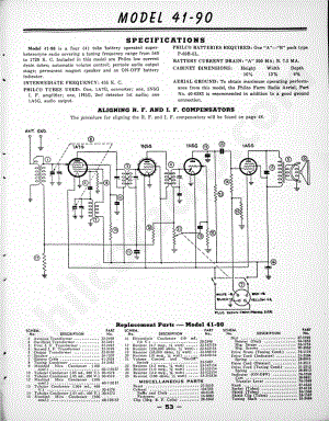 philco Models 41-221 and 41-226维修电路原理图.pdf
