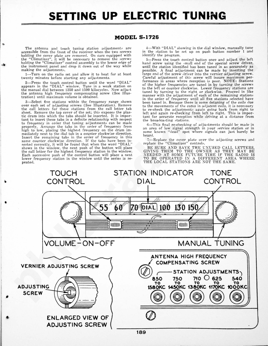 philco Standard Control – Models 926, 927 and 928K 维修电路原理图.pdf_第1页