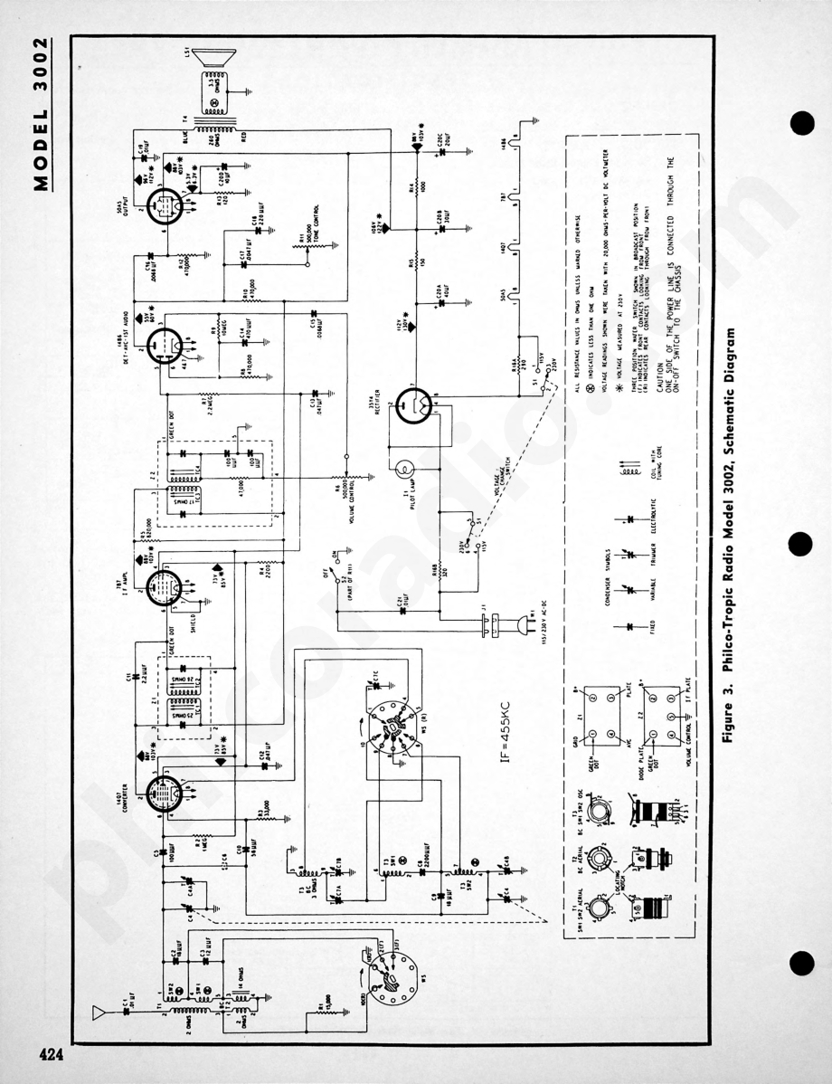 Philco-Tropic Radio Model 3204维修电路原理图.pdf_第2页