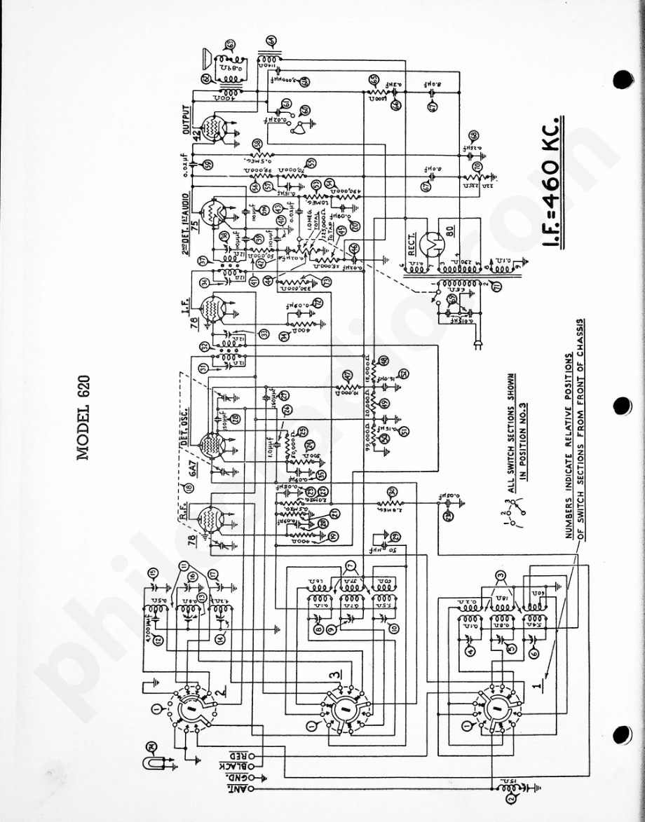 philco Model 620 电路原理图.pdf_第1页