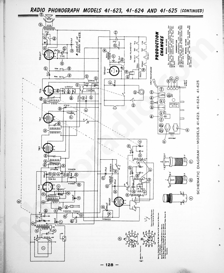 philco Model 41-714, Code 121维修电路原理图.pdf_第2页